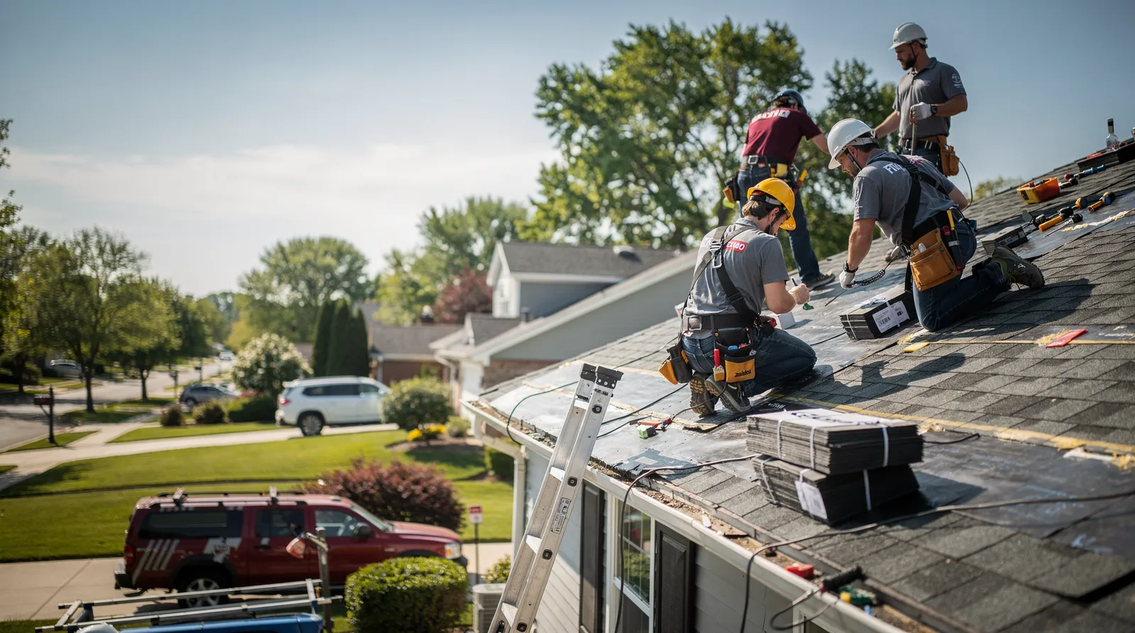 Roof Repair in Hoffman Estates, IL around you